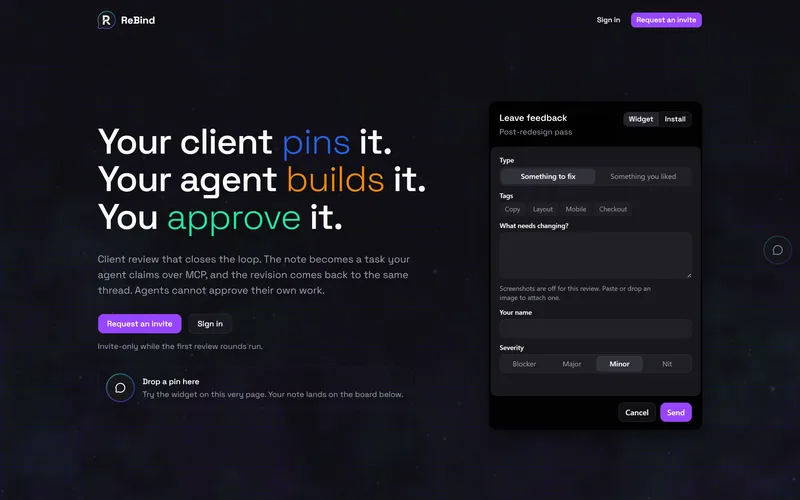 ReBind project preview
